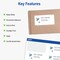 Avery Printable Shipping Labels with Sure Feed, 2" x 4" Customizable Stickers, White, 250 Blank Mailing Labels, Great for Mailing, Shipping, and More (8163)